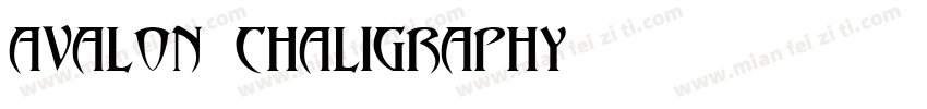 Avalon Chaligraphy字体转换